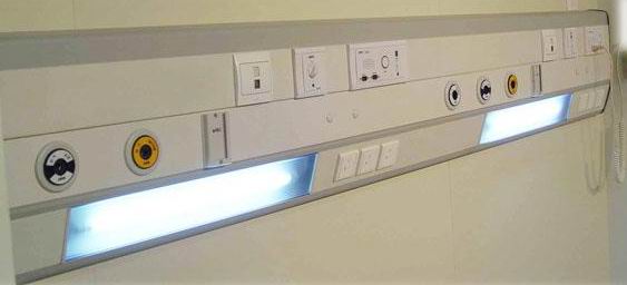 medical bed head unit/panel