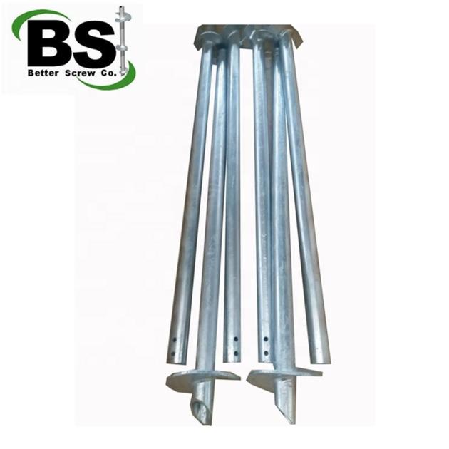 Seamless High Tensile Pipe Steel Heavy Duty Screw Pile