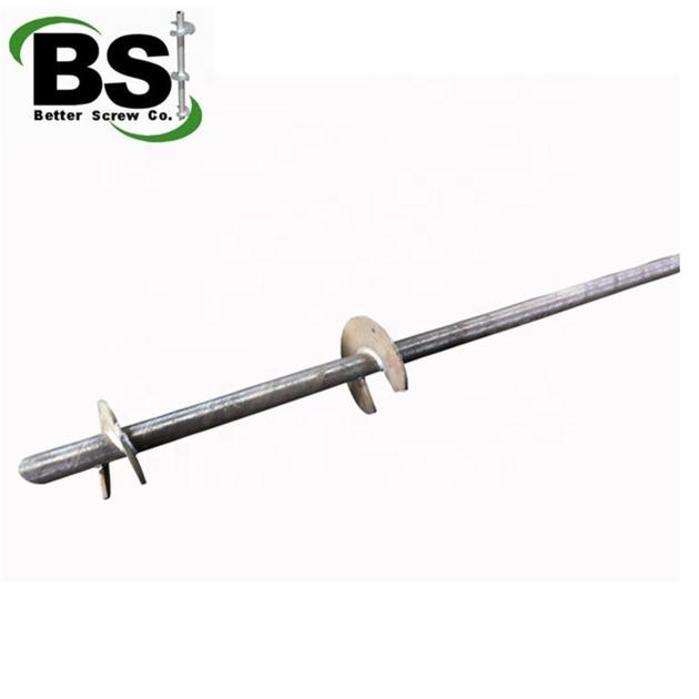 Round Corner 5mm Radius Square Bar Shaft Helical Piles