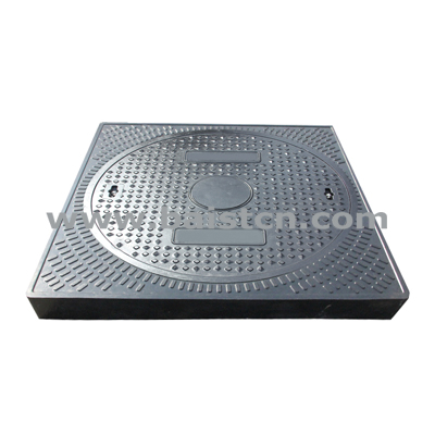 Composite Manhole Cover Round Cover 700mm B125 With Square Frame