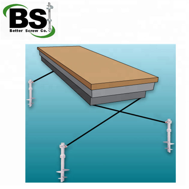 Galvanized Building Foundations Helical Piles