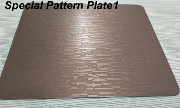 Patterned Textured Card Lamination Steel Plate