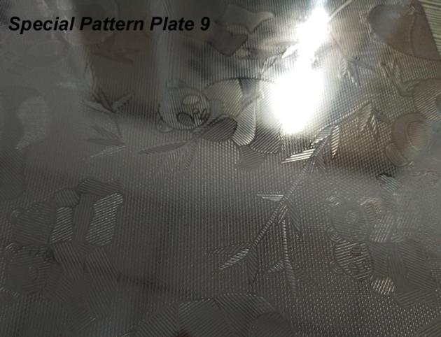 Patterned Textured Card Lamination Steel Plate