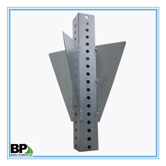 Square Sign Posts with Various Shapes Bases