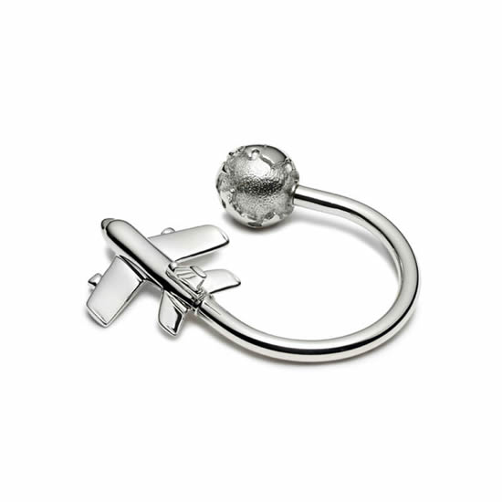 TIFFANY Round Tag key ring