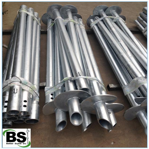 Ground anchor screw piles for foundations
