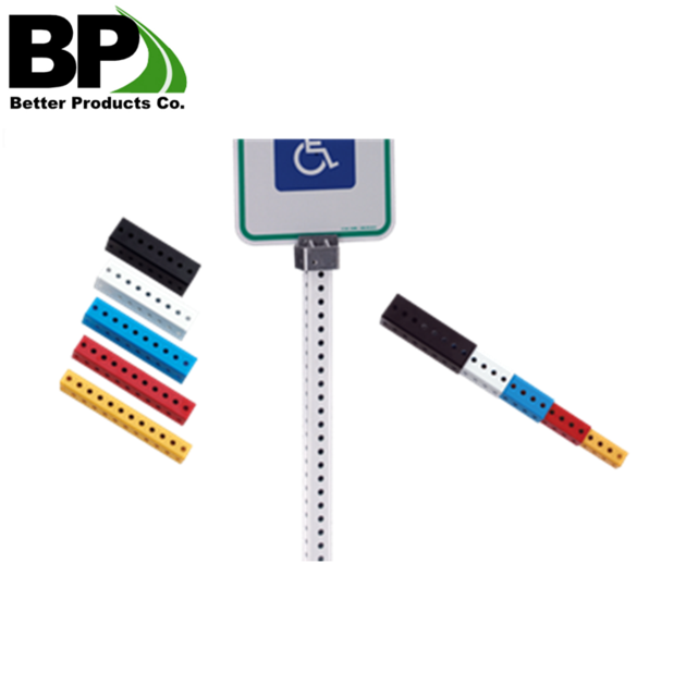 Galvanised Perforated Metal Street Telescopic Square Sign Tube