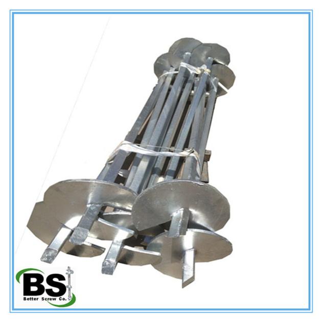 Galvanized Building Foundations Helical Piles