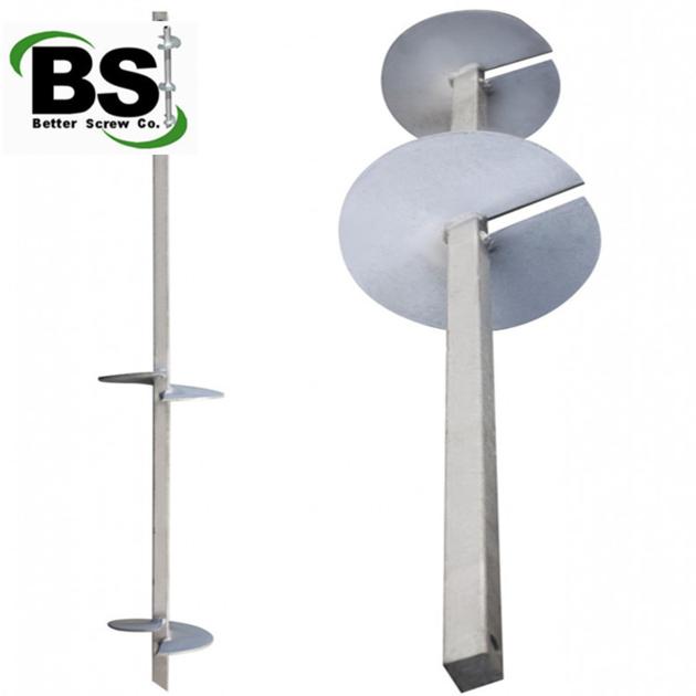 Square Lead Screw Piles For Decks Foundation