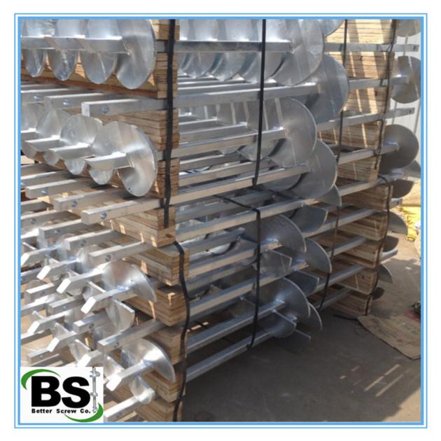 square bar screw anchors for house foundation support