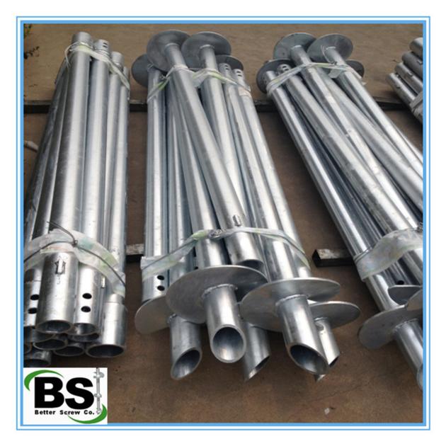Hot Dipped Zinc Coating House Foundation Helical Screw Piles