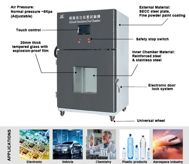 UN38.3/ UL1642 Low Pressure High Altitude Environmental Simulation Tester