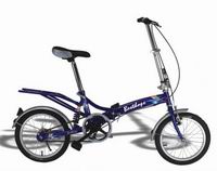 sports folding bicycle with absorber