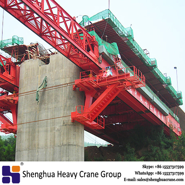 Bridge girder erect movable scaffolding system crane for construction