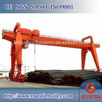 Rail mounted building double girder gantry crane	