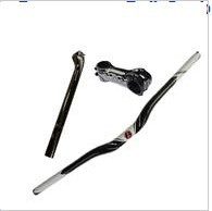 Bontrager Full Carbon Bicycles Parts Bend Handlebar/black Stem/seatpost