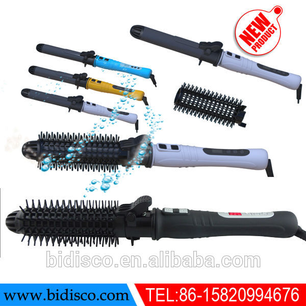 best quality beauty salon automatic ceramic hair curlers with colorful handle