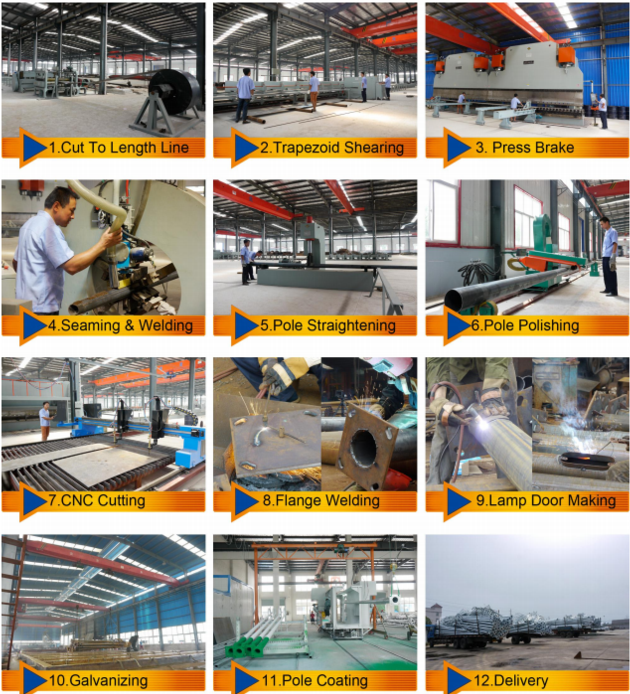 Street lighting poles ,high mast poles machines