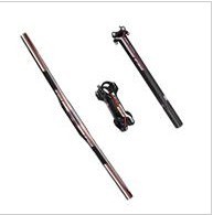 FSA Carbon Fiber Bicycle Straight Handlebar /stem/double Seatpost