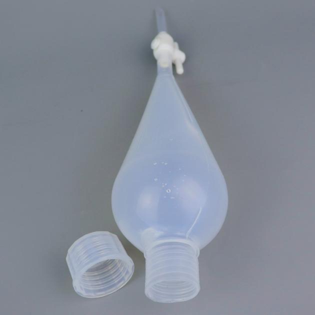 Teflon PFA Separatory Funnel Extremely Low Background Without Added Regrind