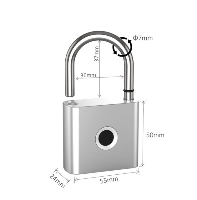 P55 Tuya Smart Padlock With Backup