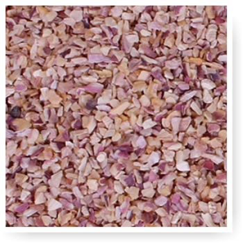 Dehydrated pink onion minced