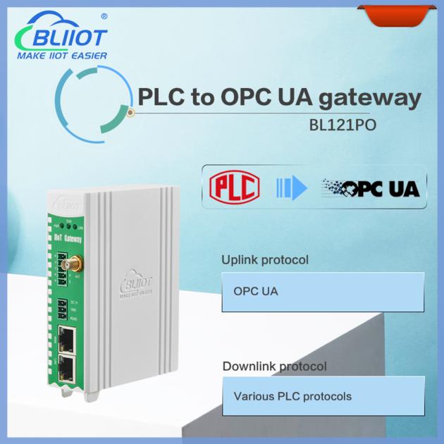 BLIIoT|New Version BL121PO Multiple PLC Protocol to OPC UA Gateway in Various Industrial Automation 