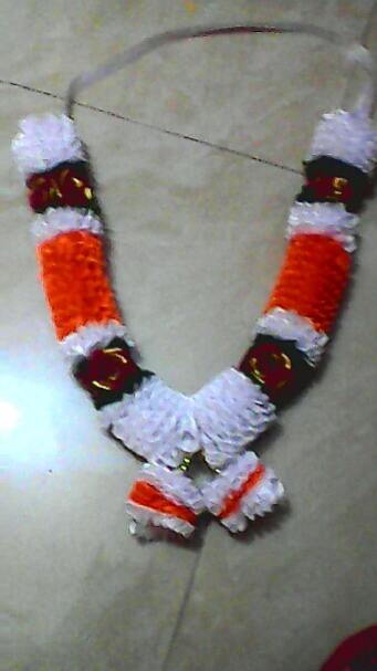 Satin Ribbon Garland 8 inches