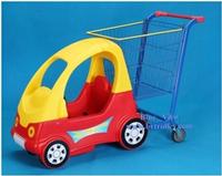 kid's shopping trolley / shopping trolley with toy car / child trolley cart
