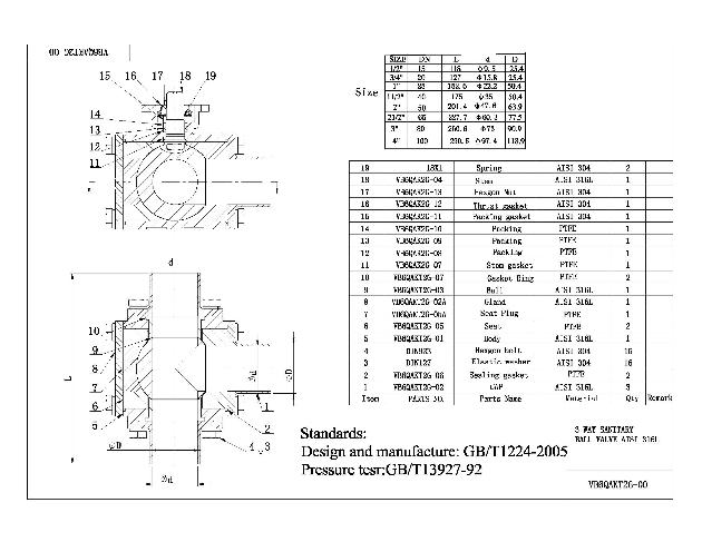 3 Way Sanitary Ball Valve AISI