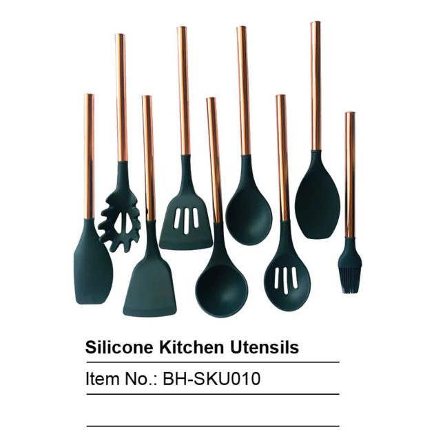 Silicone Utensils With Stainless Steel Handle