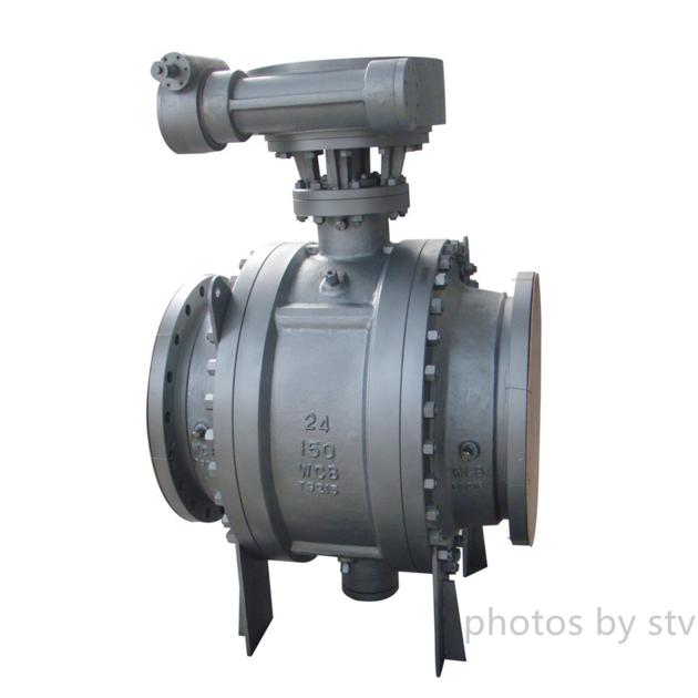 Ball Valve Full Bore Trunnion Mounted Ansi 150# ,RF ,24” Carbon Steel, Gear Box