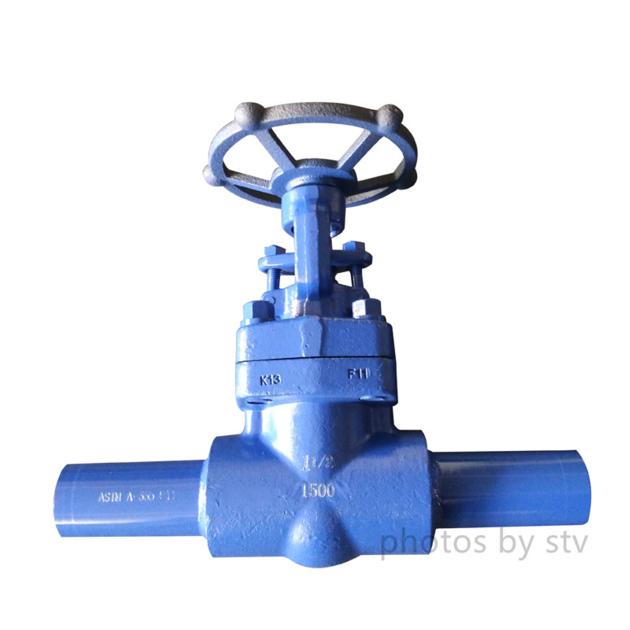 API 602 F11 Globe Valve, BW End With Nipple, DN40,1500LB