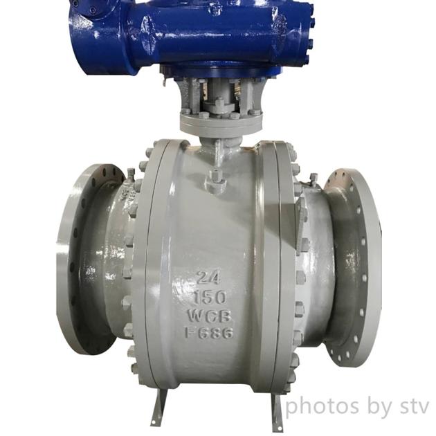 Ball Valve Full Bore Trunnion Mounted Ansi 150# ,RF ,24” Carbon Steel, Gear Box