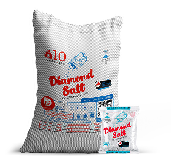 Salt brand diamond salt 250 g natural product in Egypt 