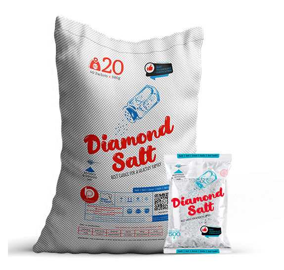 Salt brand diamond salt 500 g natural product in Egypt