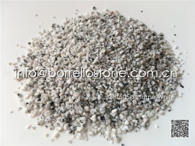 silver grey granite granules 1-2mm