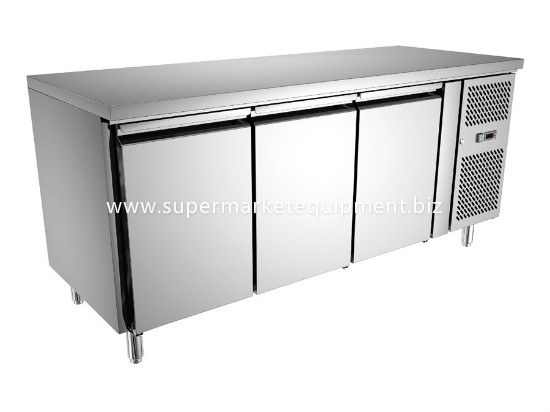service counter stainless steel workbench fridge freezer