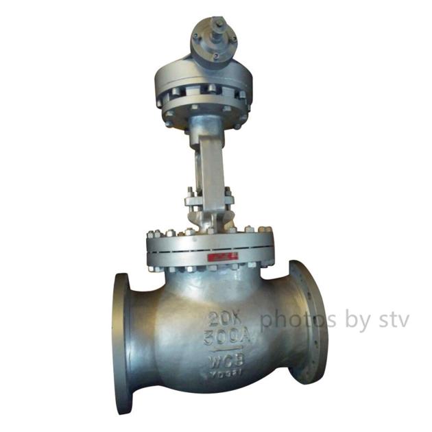 Jis20K Globe Valve, 12 Inch, WCB Body. Flange Ends