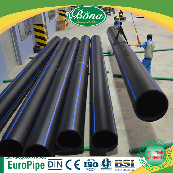 HDPE Pipe and Fittings PE100, PN20, 20-1200mm Diameters - European Quality with 30 years warranty