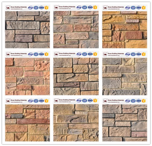 Decorative stacked ancient stone veneer wall siding