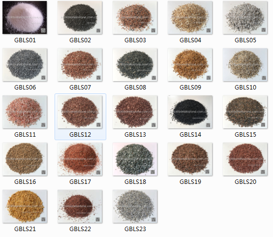 wall coating stone sand
