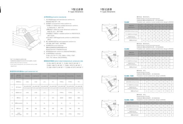 Forged Steel Flange Y Strainer PN40