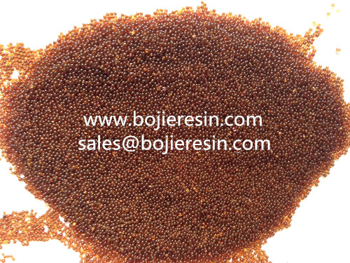 Ion exchange resin for bio-diesel purification