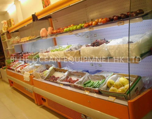 multi deck open chiller display cabinet 