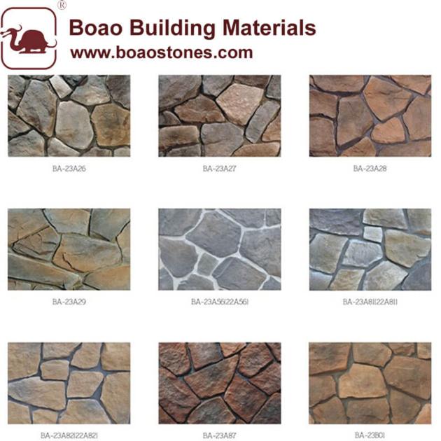 concrete artificial scattered art cultured stone veneer block 