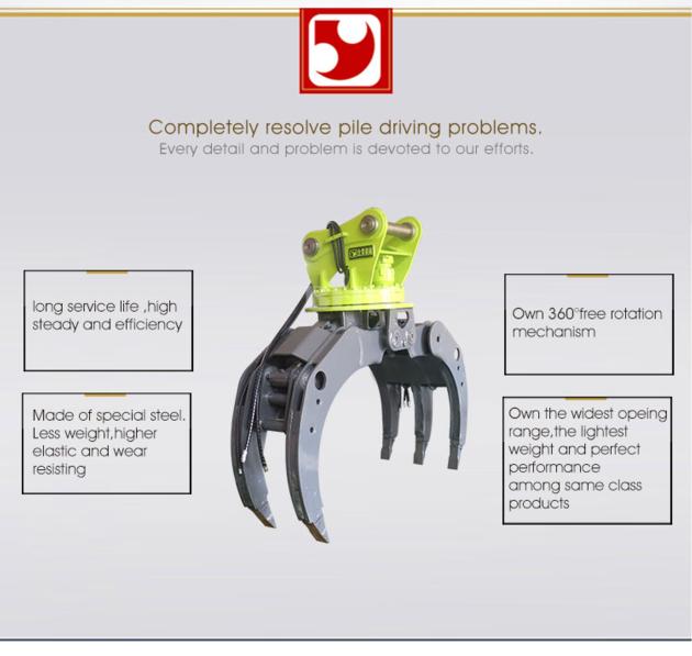 BYKL 20 Excavator Rotating Grapple