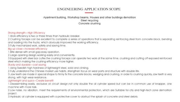 BY HC300RT Rotated Concrete Demolition For
