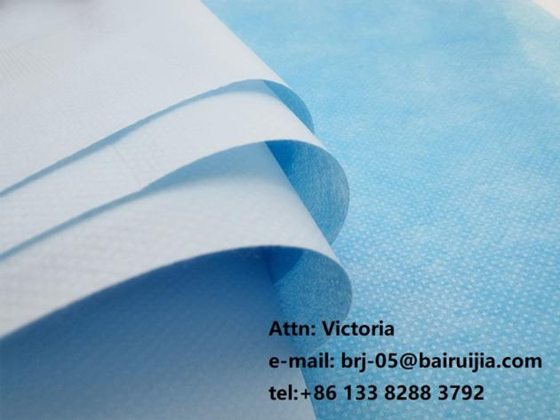 casting nonwoven fabric  laminated nonwoven fabric PP/PE for meidcal use