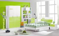 MDF Green Teen Children Bedroom Furniture